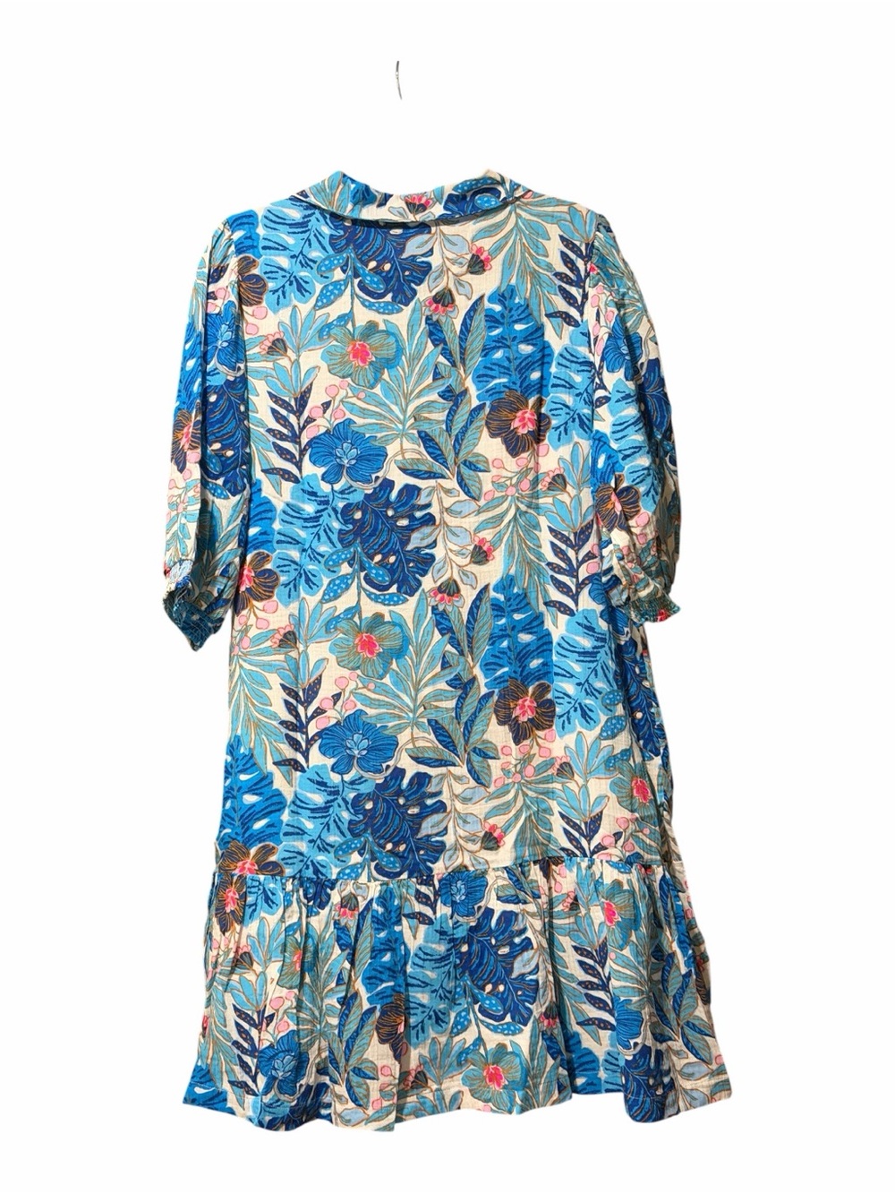 Lilly Pulitzer Brett Popover Shirtdress Blue Floral Resort Dress 16 NWT - Picture 4 of 10